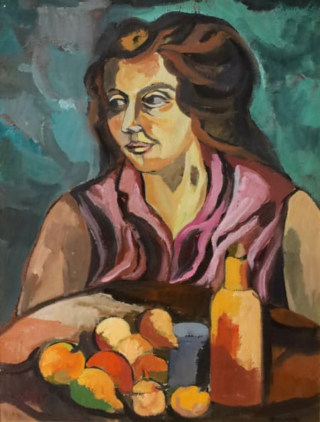 Saverio Terruso — Figura con natura morta